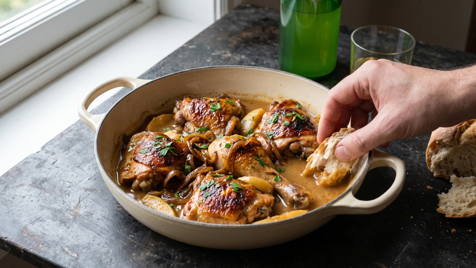 Pollo a la Sidra Asturiano