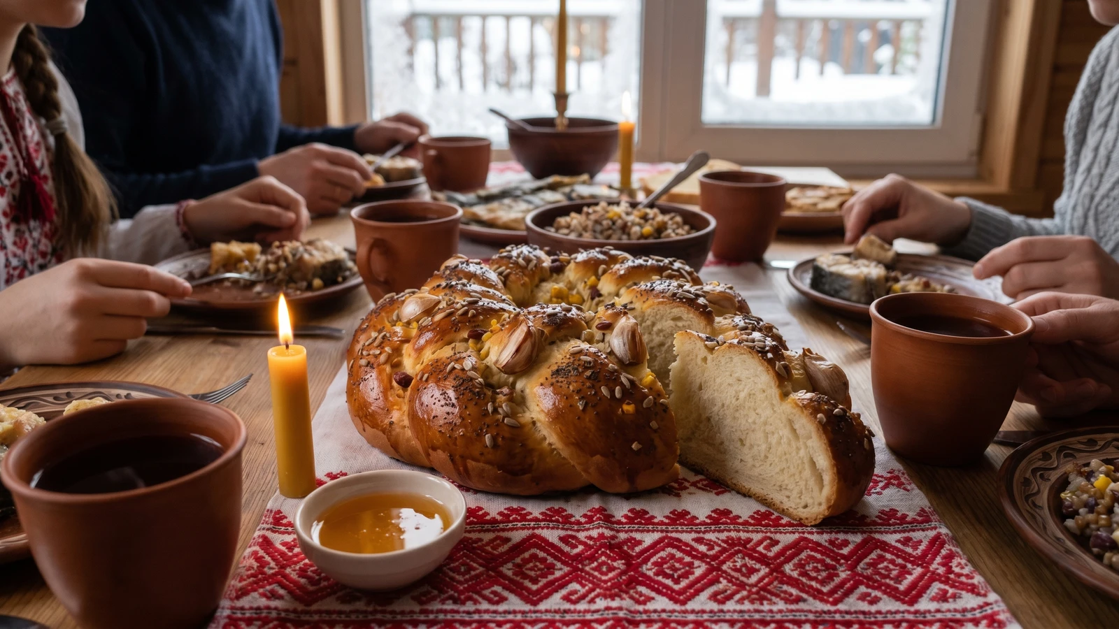 Korochun (корочун, Carpathian Christmas loaf)