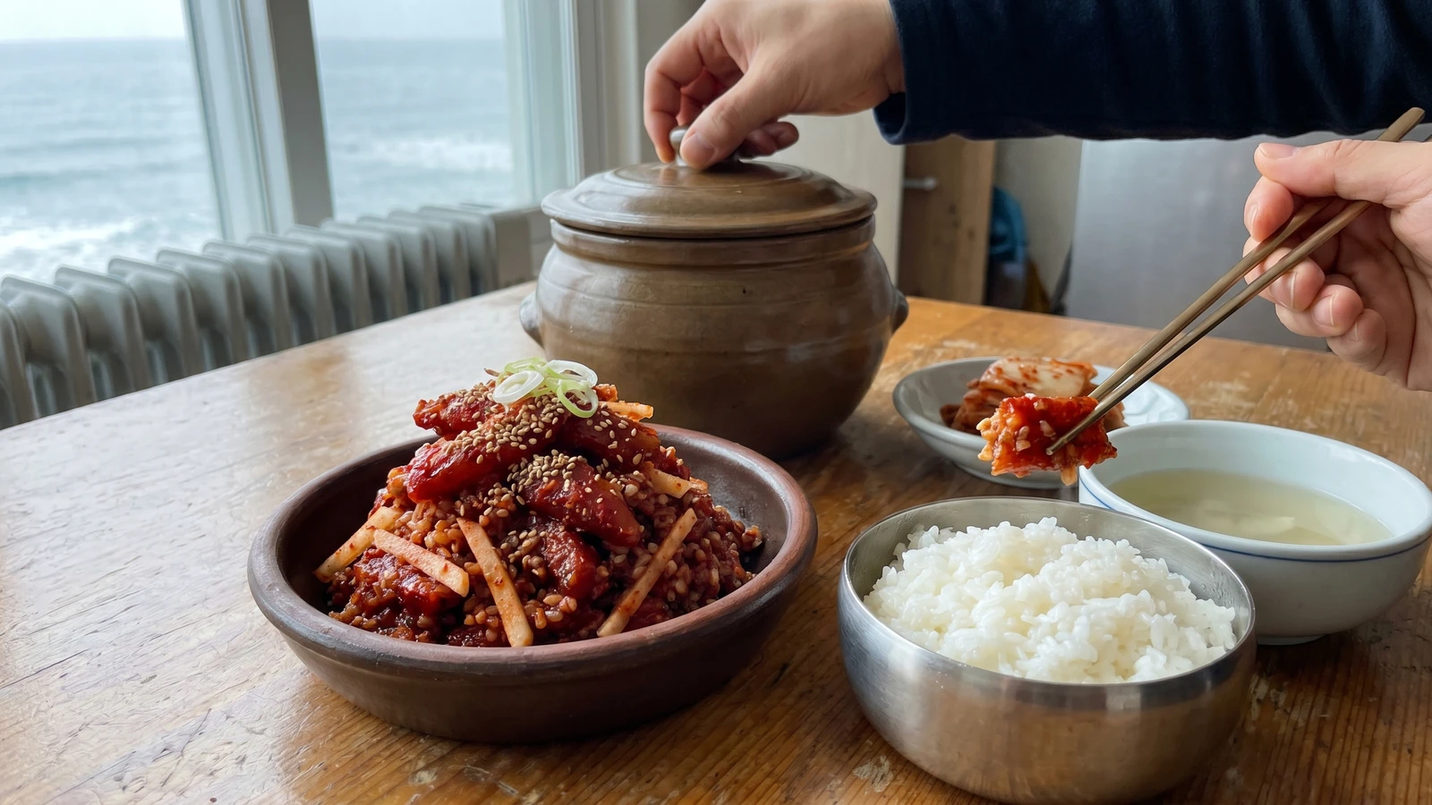 Myeongtae-sikhae (Fermented Pollack with Grain)