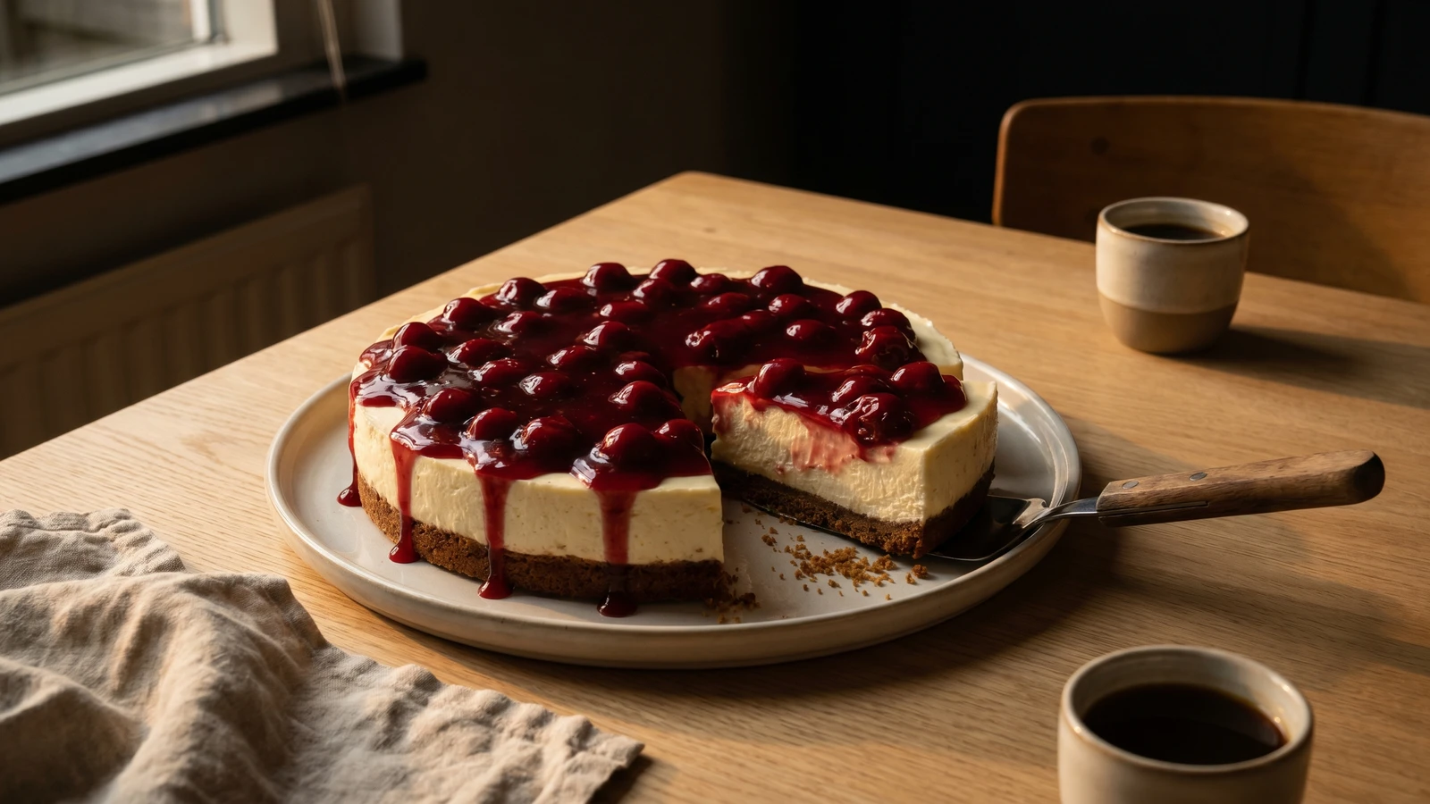 MonChoutaart (Dutch No-Bake Cream Cheese Cake)