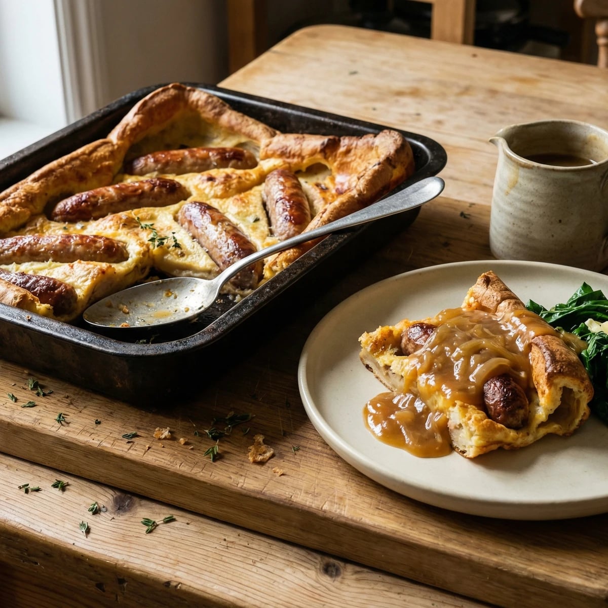 Toad in the Hole with Onion Gravy