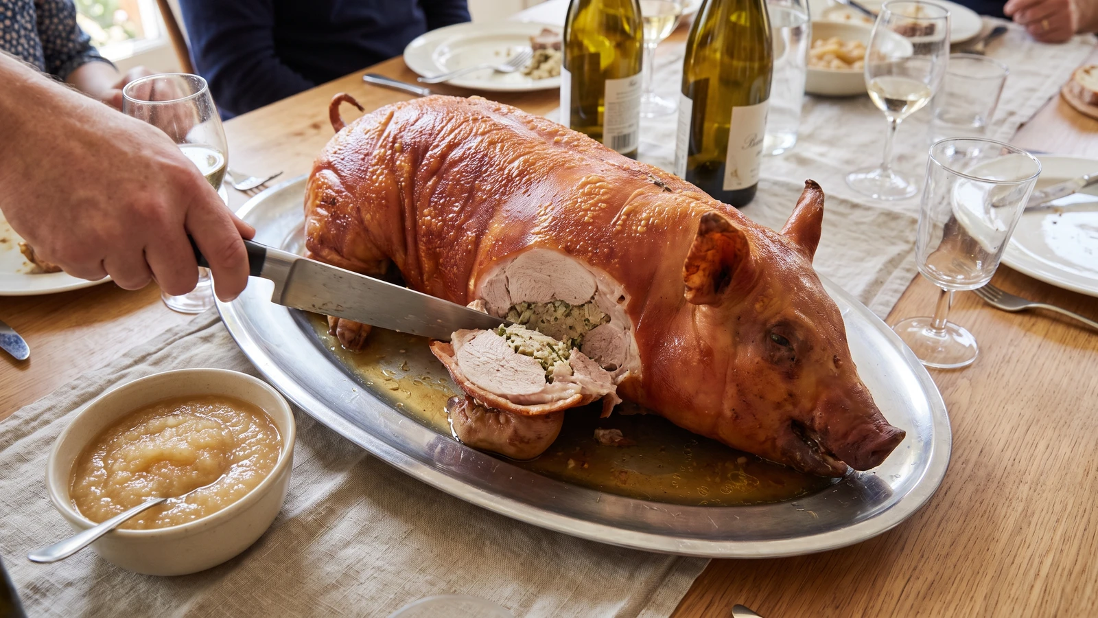 Roast Stuffed Sucking Pig à l’Anglaise