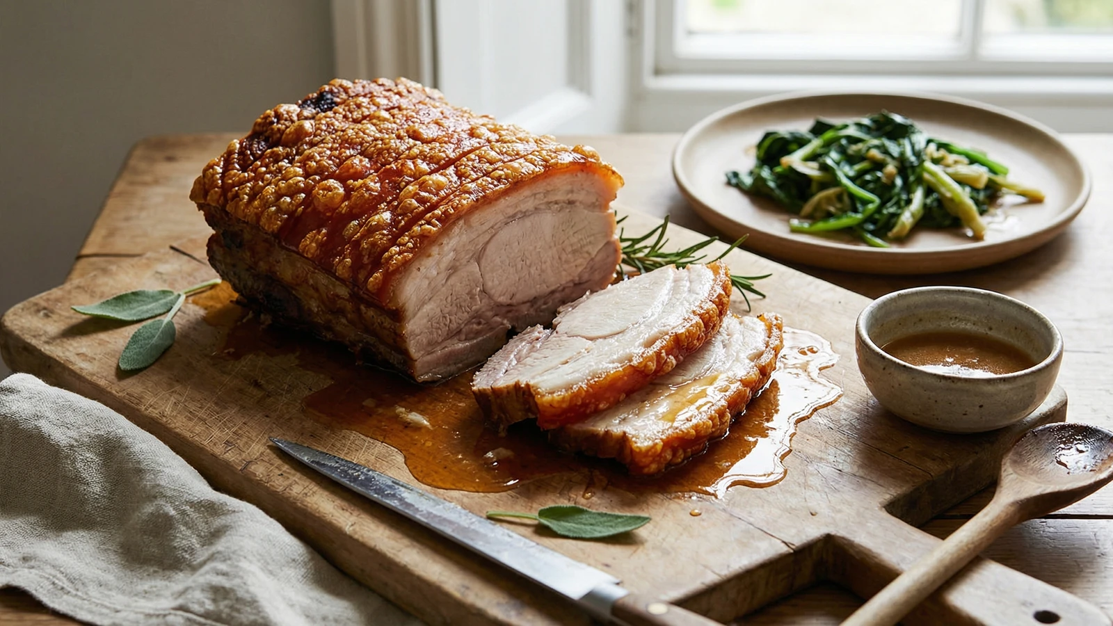 Slow-Roast Pork Belly with Crackling