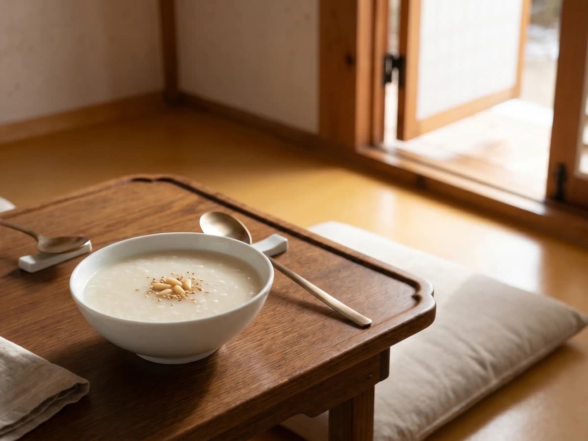 Tarak-juk (Royal Milk Porridge) - Chef Jeong-sun