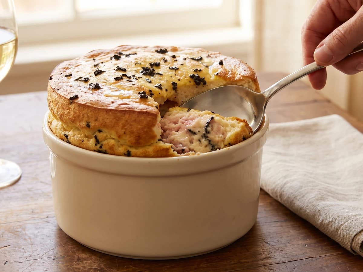 Soufflé de Jambon Perigourdine - Chef Juliette
