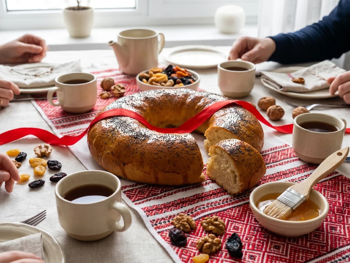 Kalyta (калита, St Andrew's honey bread)