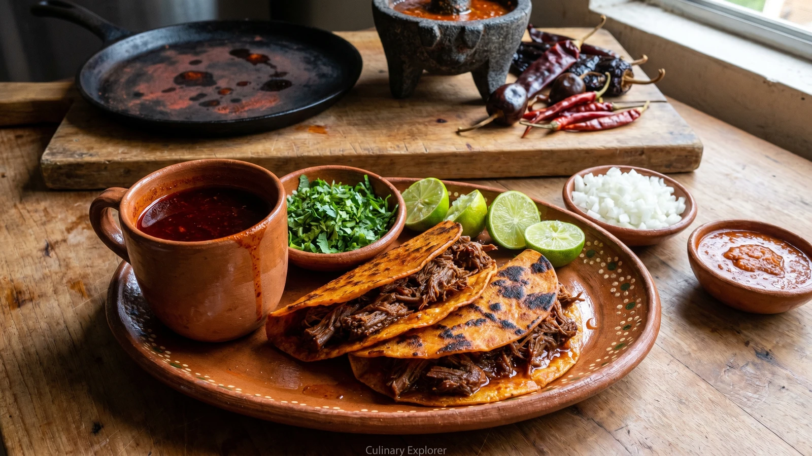 Birria Tacos with Consome