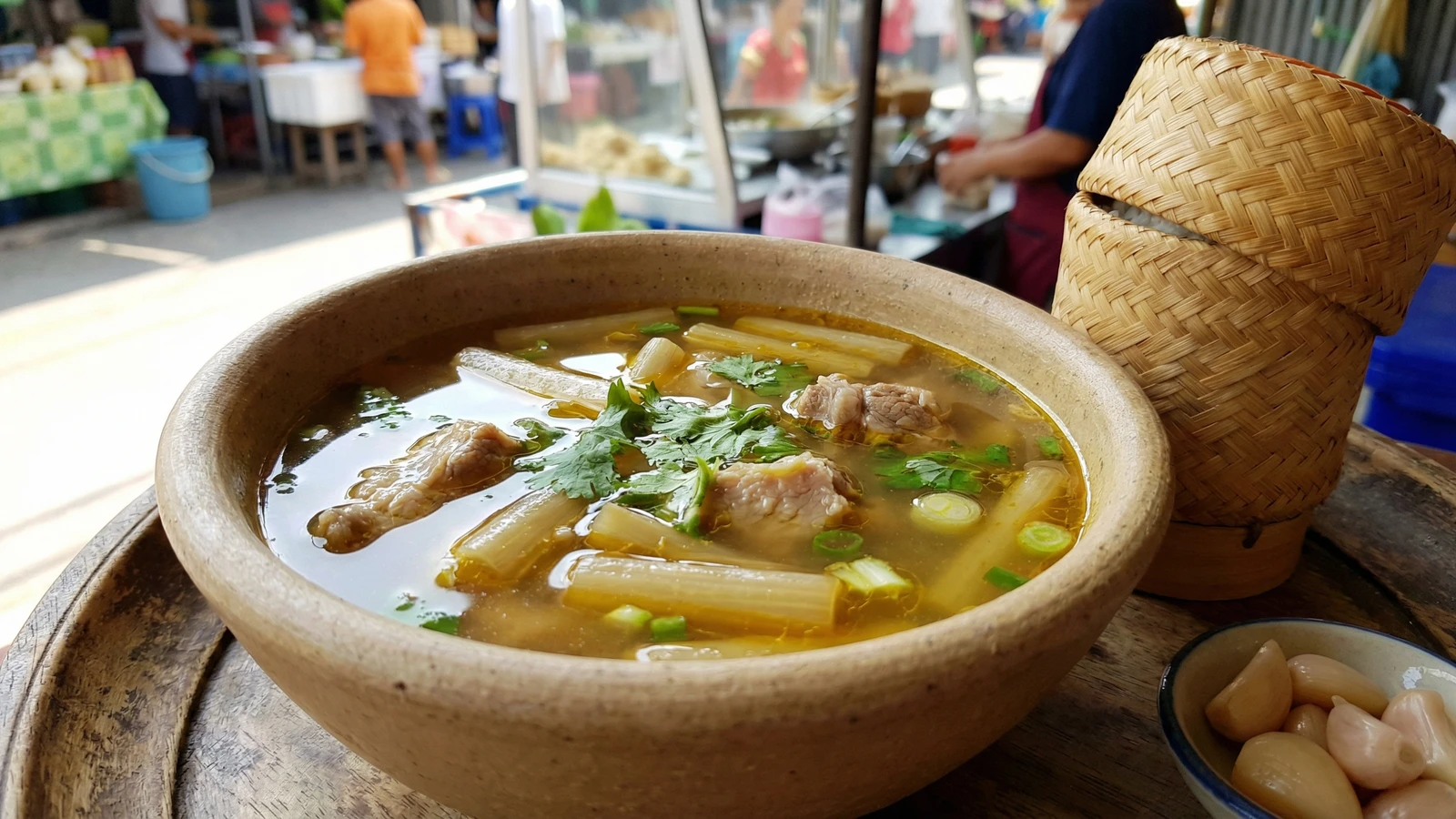 Water Lily Stem Curry (Kaeng Bua / แกงบัว)