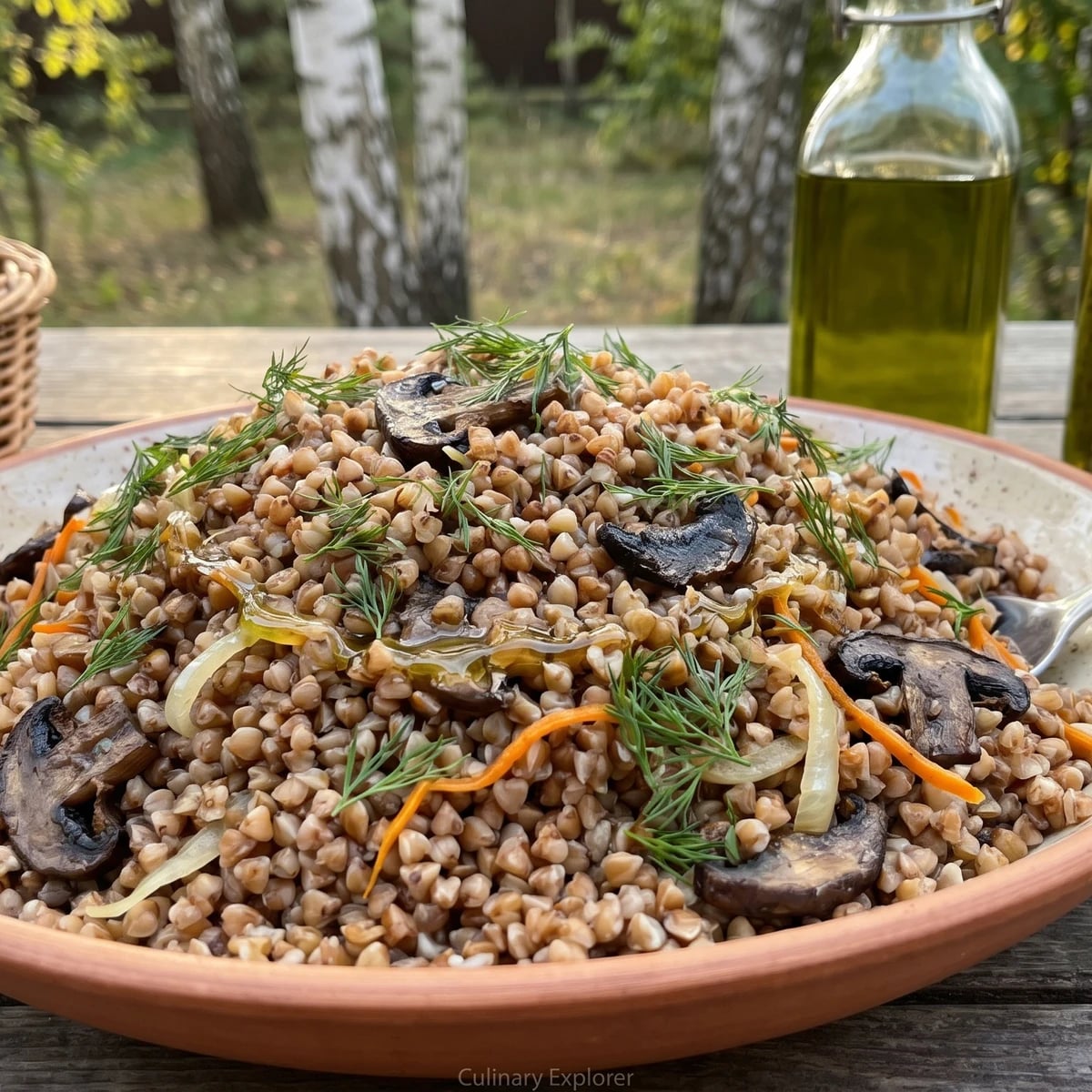 Hrechka z Hrybamy (гречка з грибами, mushroom buckwheat)