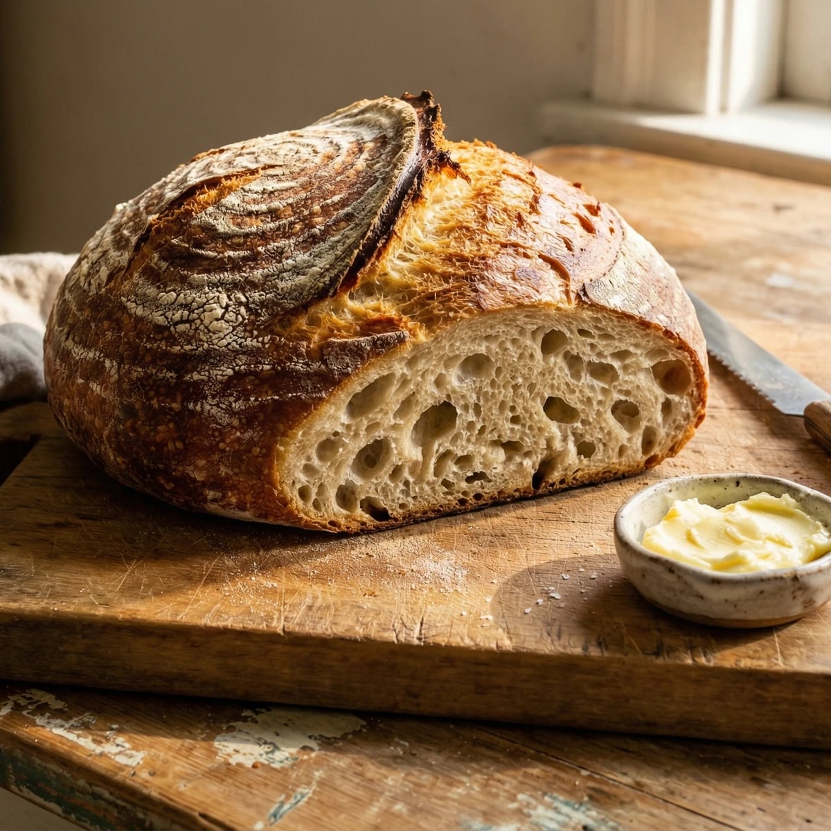 No-Knead Overnight White Bread