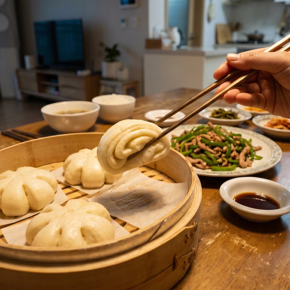 Kkotppang (Flower-Shaped Steamed Buns)