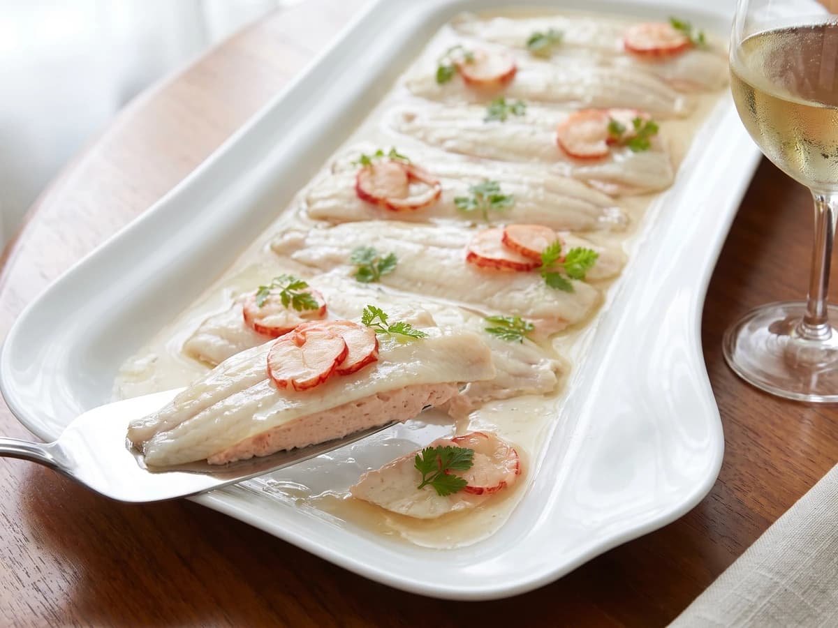 Filets de Soles Froids Dressés sur Mousses - Chef Juliette