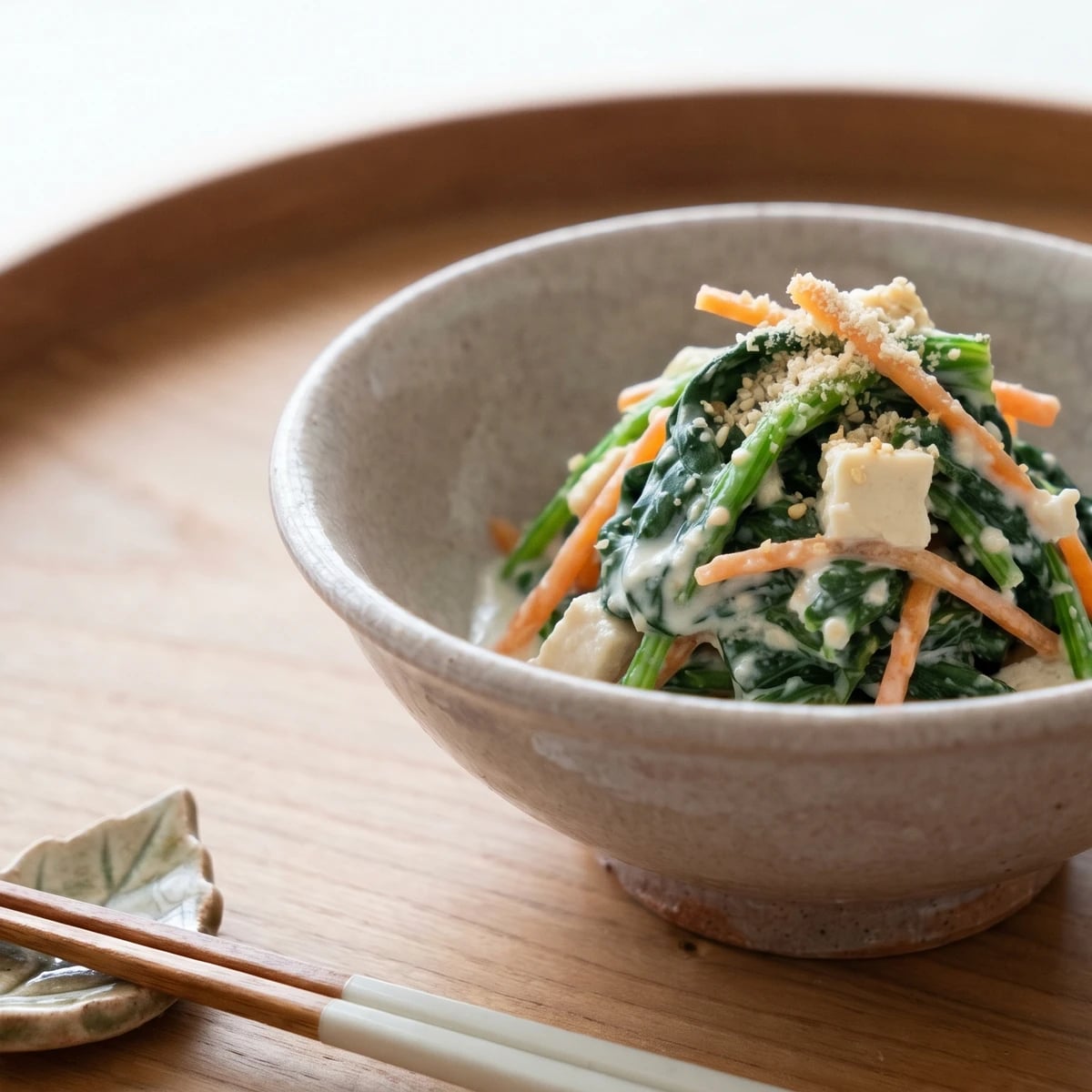 Shira-ae (白和え, tofu-dressed greens)
