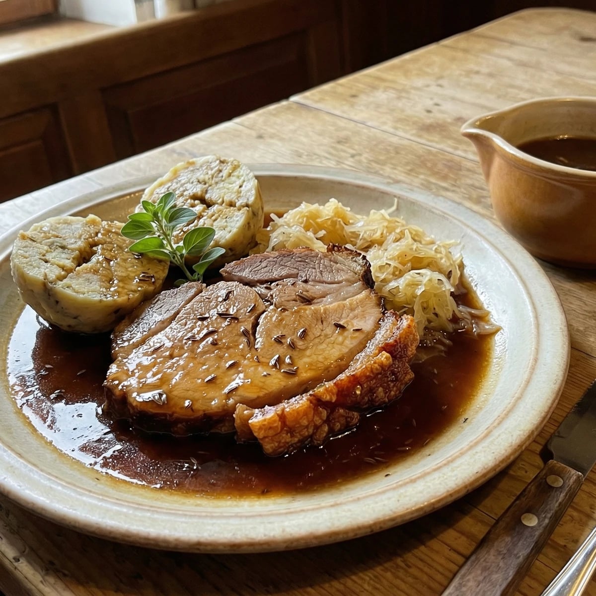 Bratensaft (Austrian Roast Pork Jus)