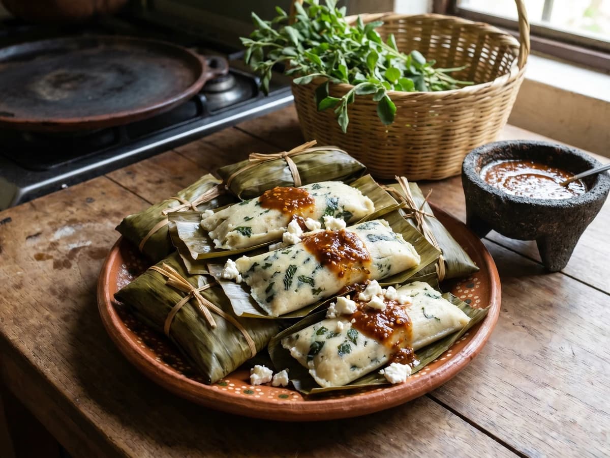 Veracruz Chipilin Tamalitos - Chef Lupita