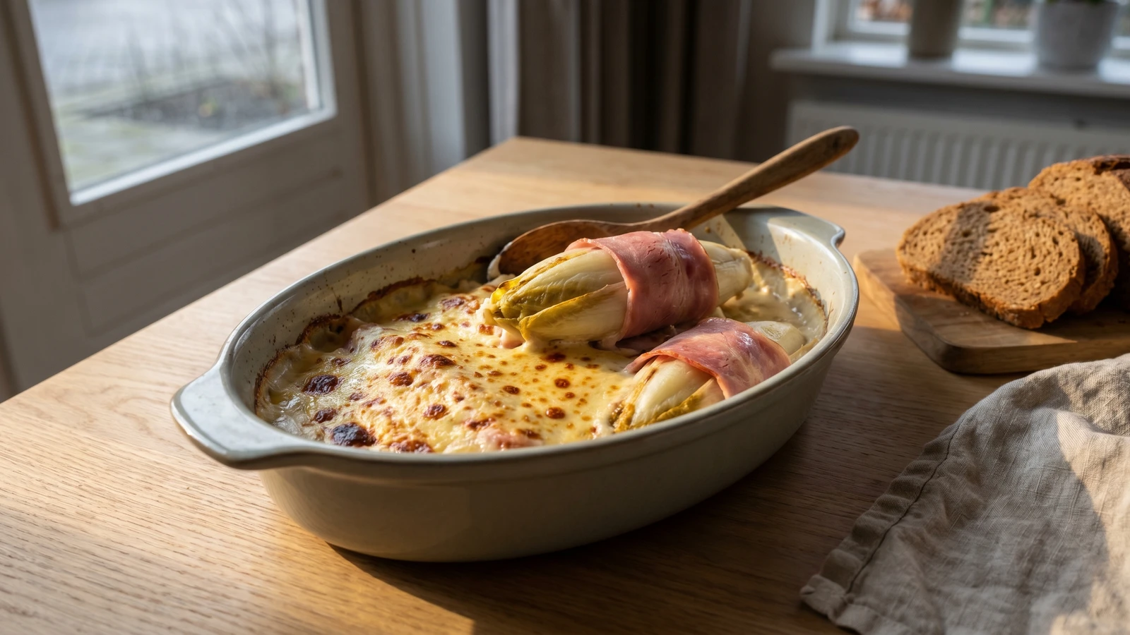 Witlof met Ham en Kaas