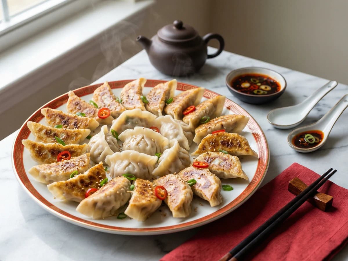 Pork and Chive Dumplings - Chef Dean