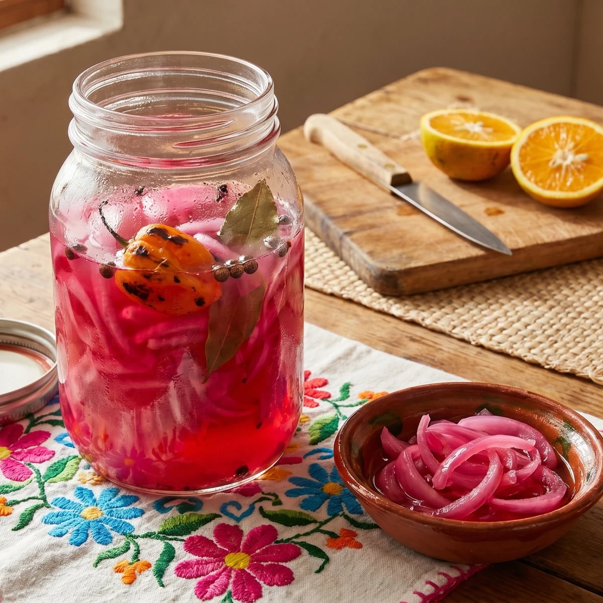 Cebollas Moradas en Escabeche Yucatecas