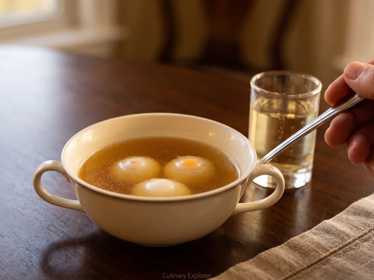 Consommé aux Œufs de Fauvette - Chef Juliette