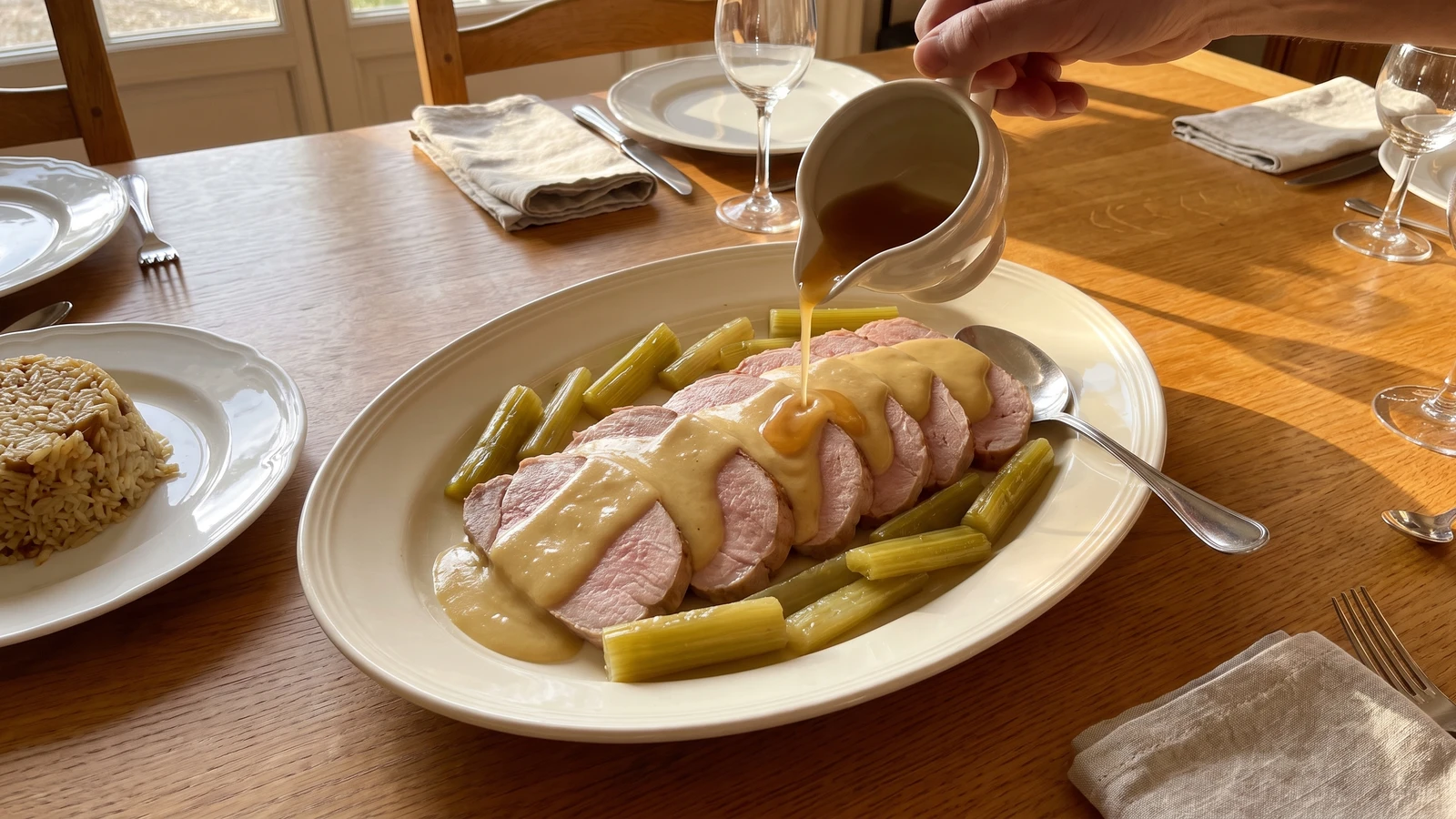 Selle de Veau à l’Orientale