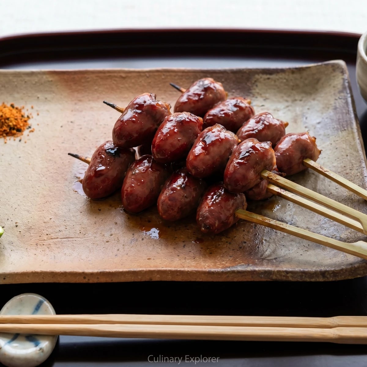 Yakitori Hatsu (ハツ, chicken heart skewers)