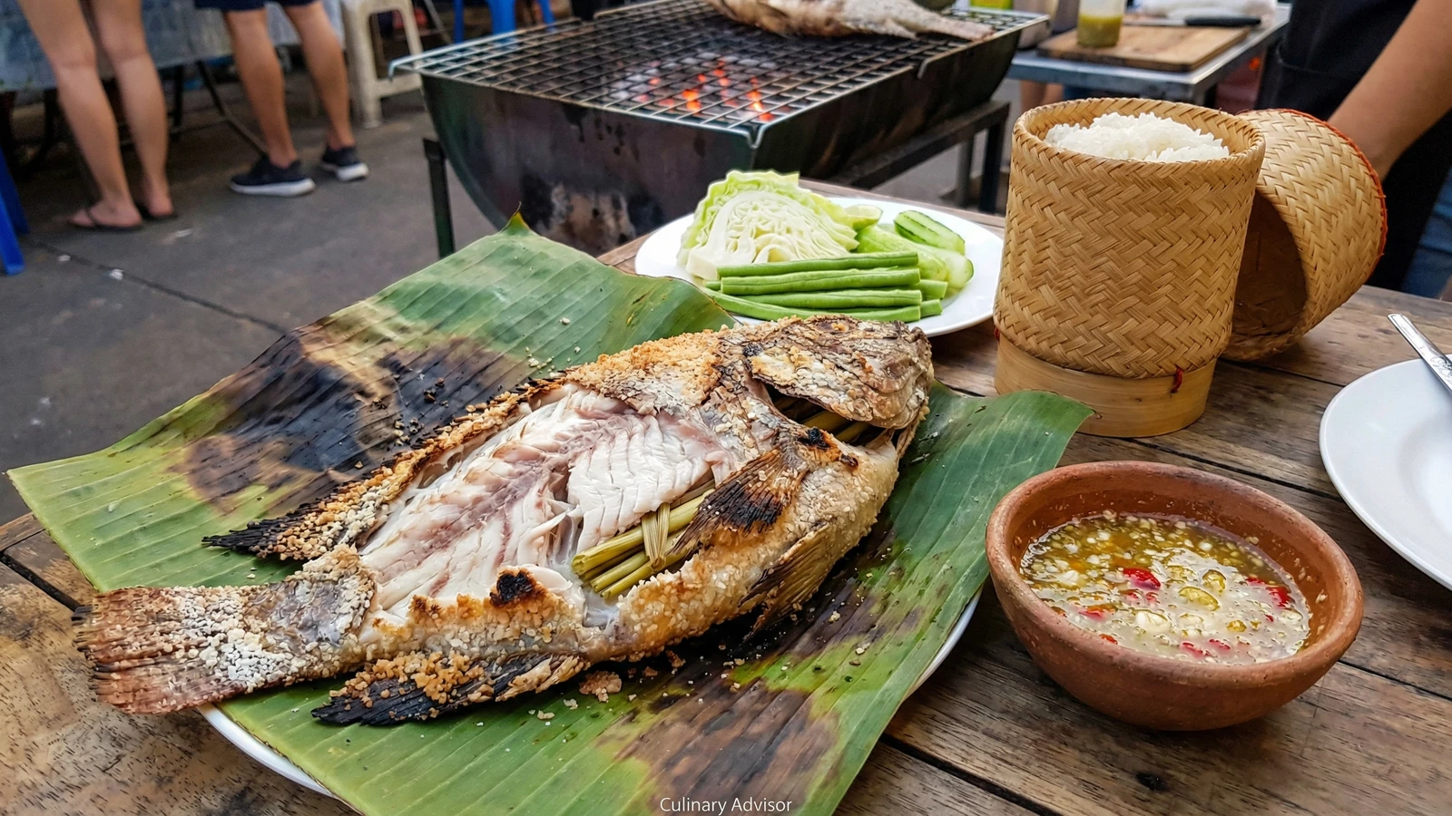 Salt-Crusted Grilled Fish (Pla Pao)