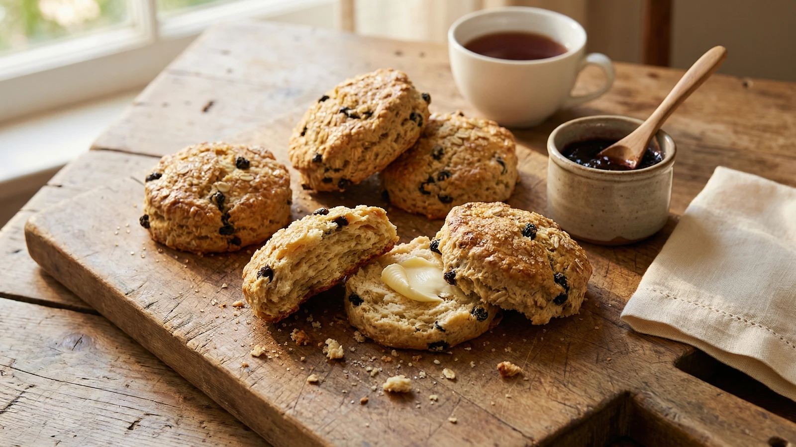 Currant Oat Scones