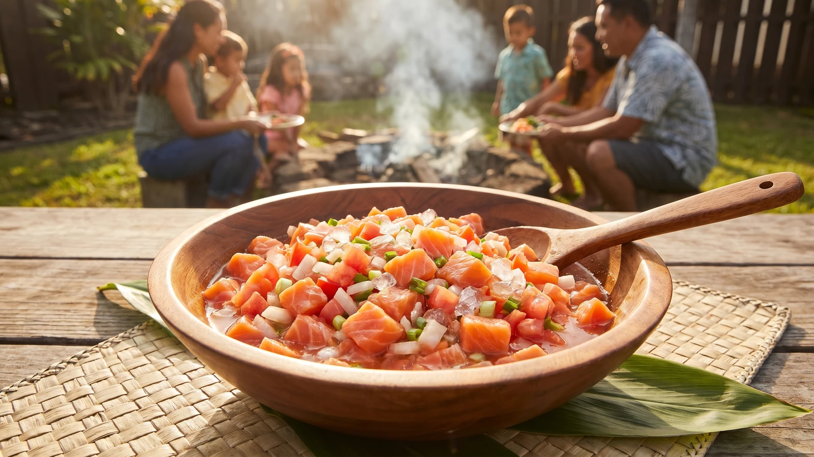 Lomi Lomi Salmon (Hawaiian Salted Salmon Salad)