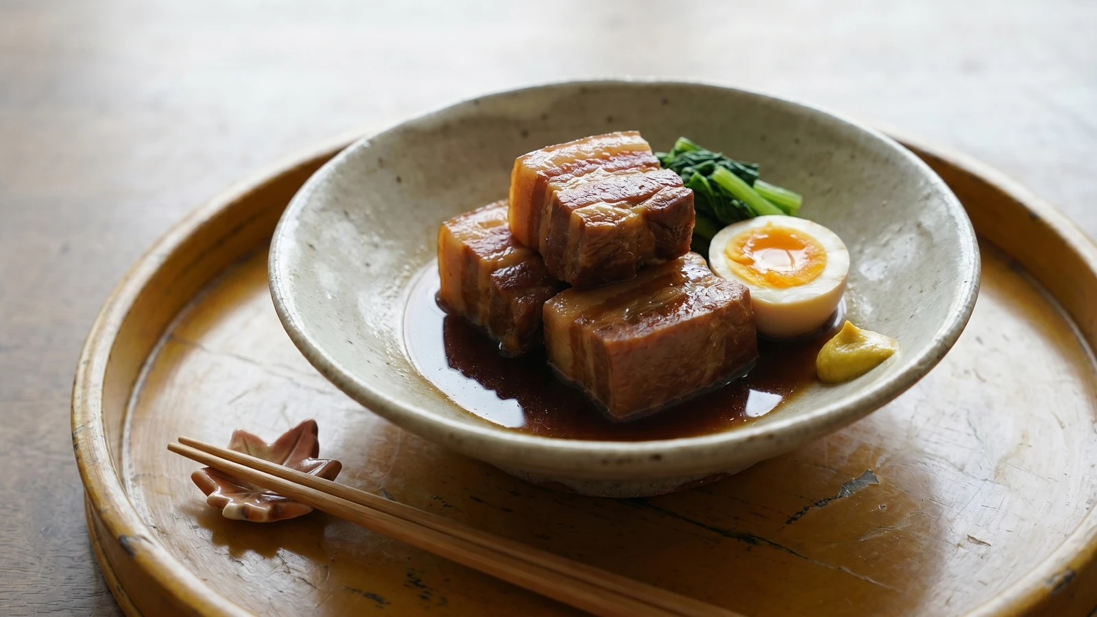 Braised Pork Belly (豚の角煮, Buta no Kakuni)
