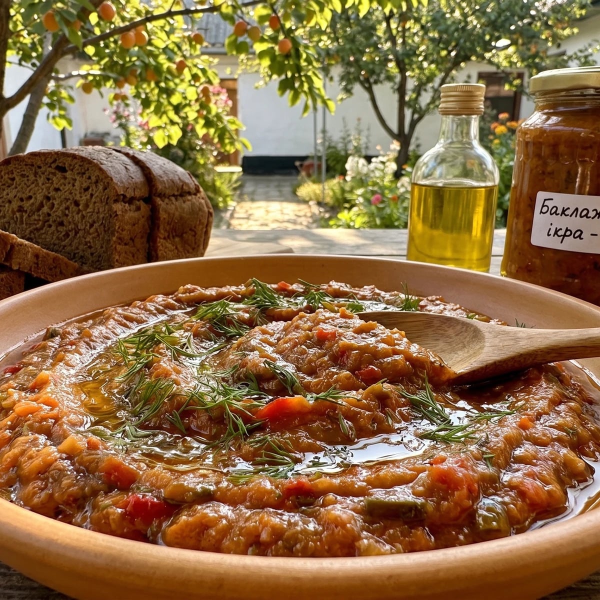 Baklazhanna Ikra (баклажанна ікра, eggplant caviar)