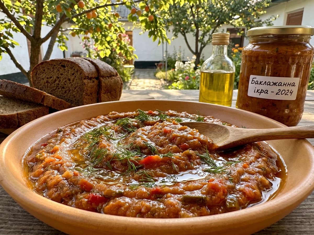 Baklazhanna Ikra (баклажанна ікра, eggplant caviar)