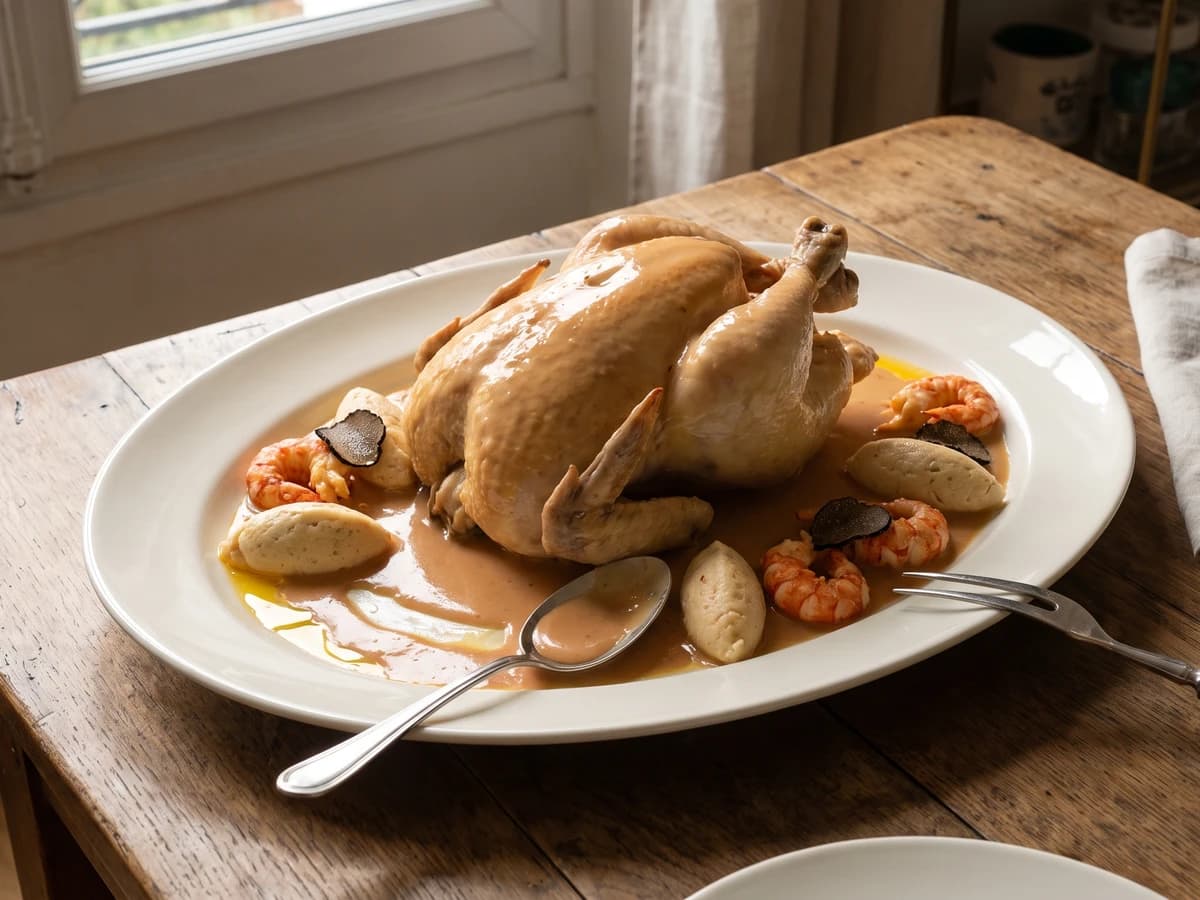 Poularde à la Nantua - Chef Juliette