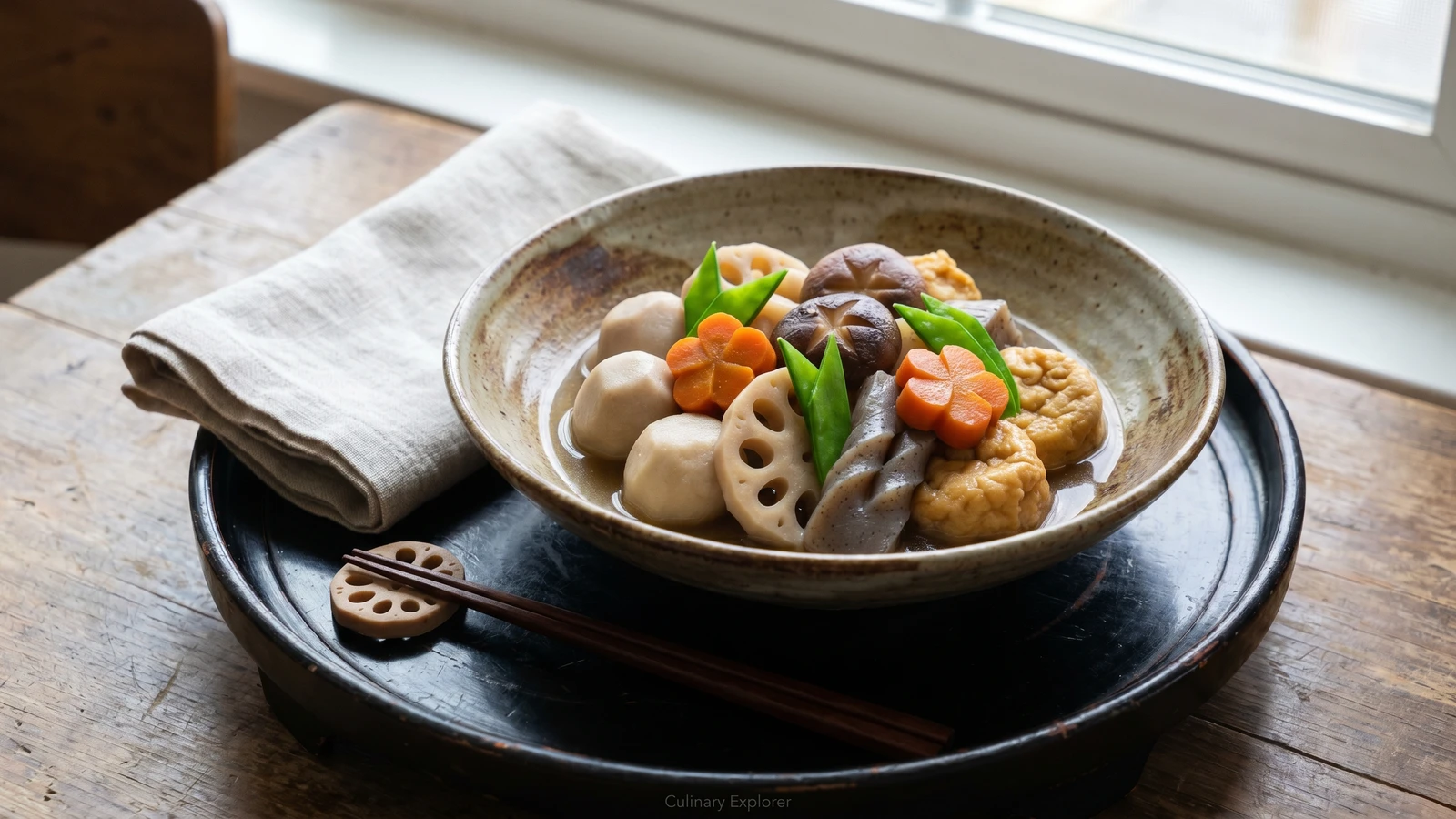 Temple Simmered Vegetables (お煮しめ, Onishime)