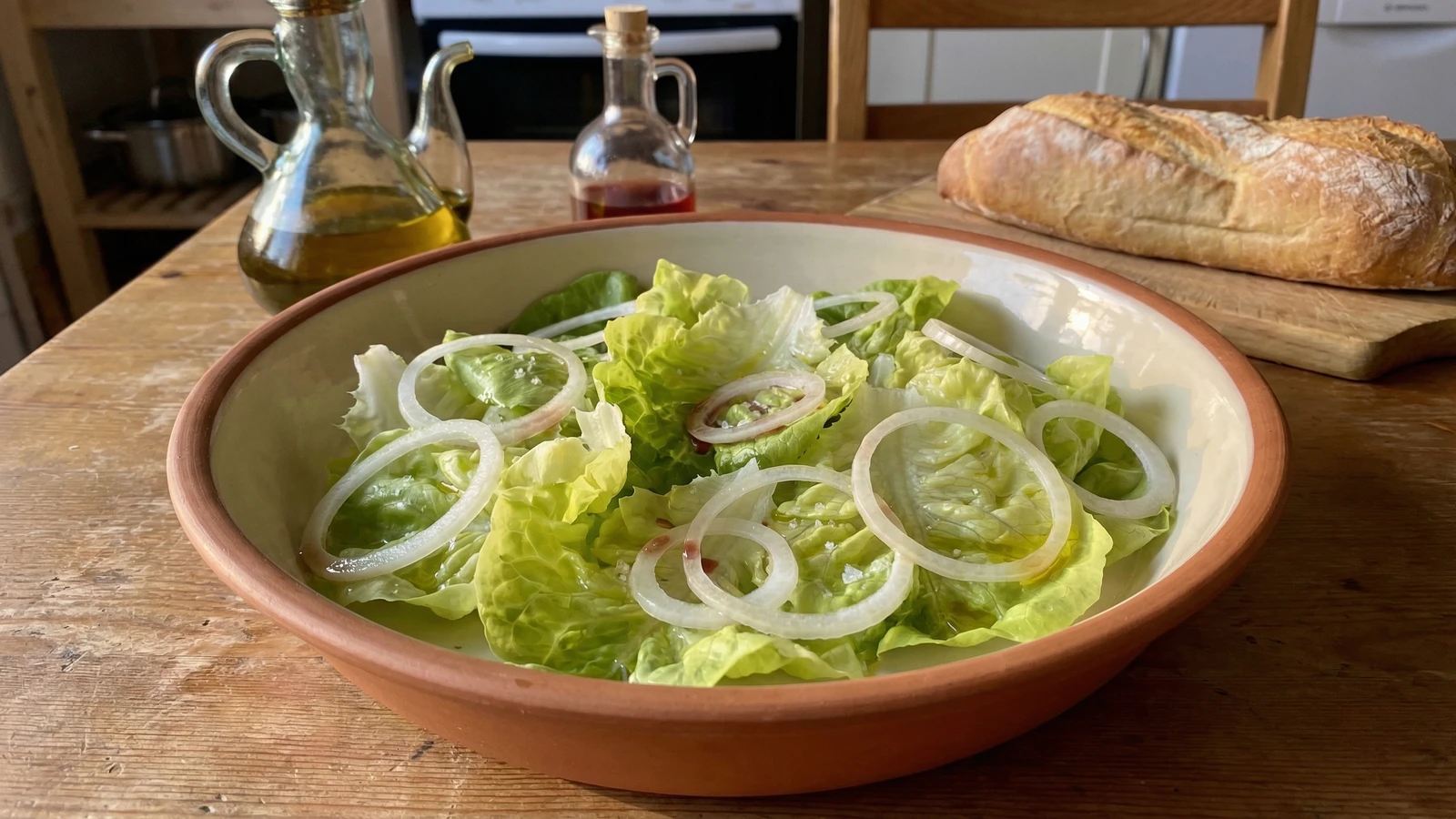 Salada de Alface com Cebola