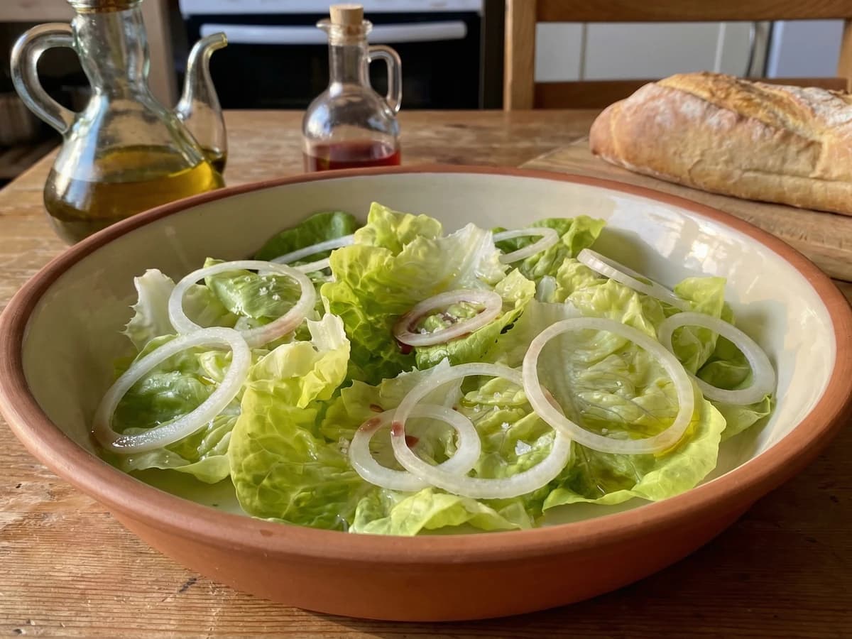 Salada de Alface com Cebola - Chef Margarida