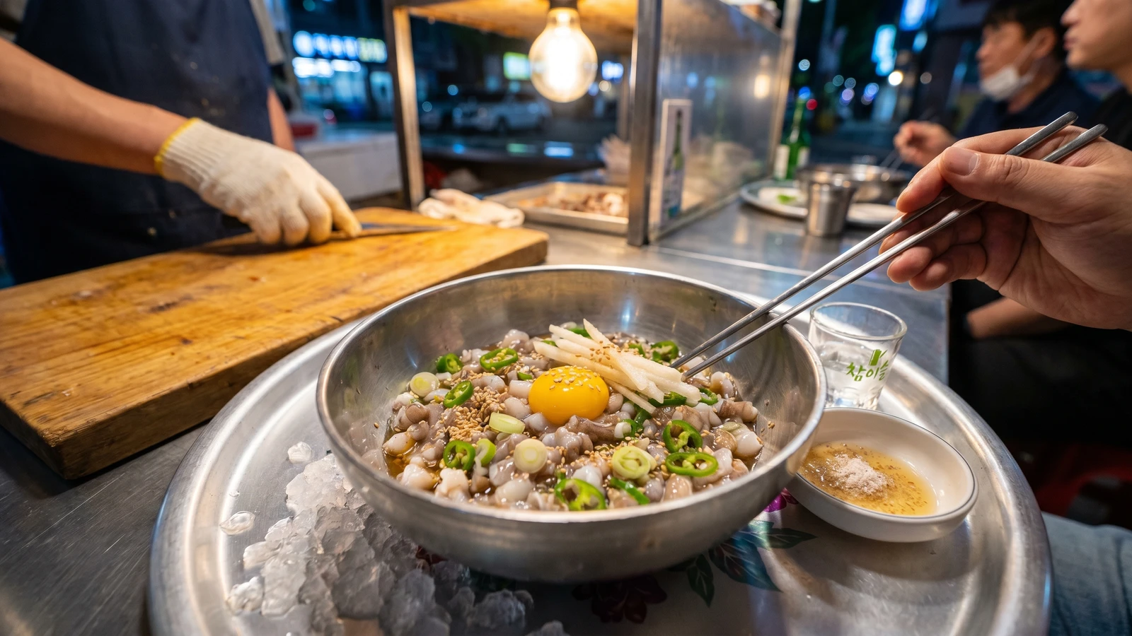 Nakji-tangtangi (Chopped Raw Octopus)