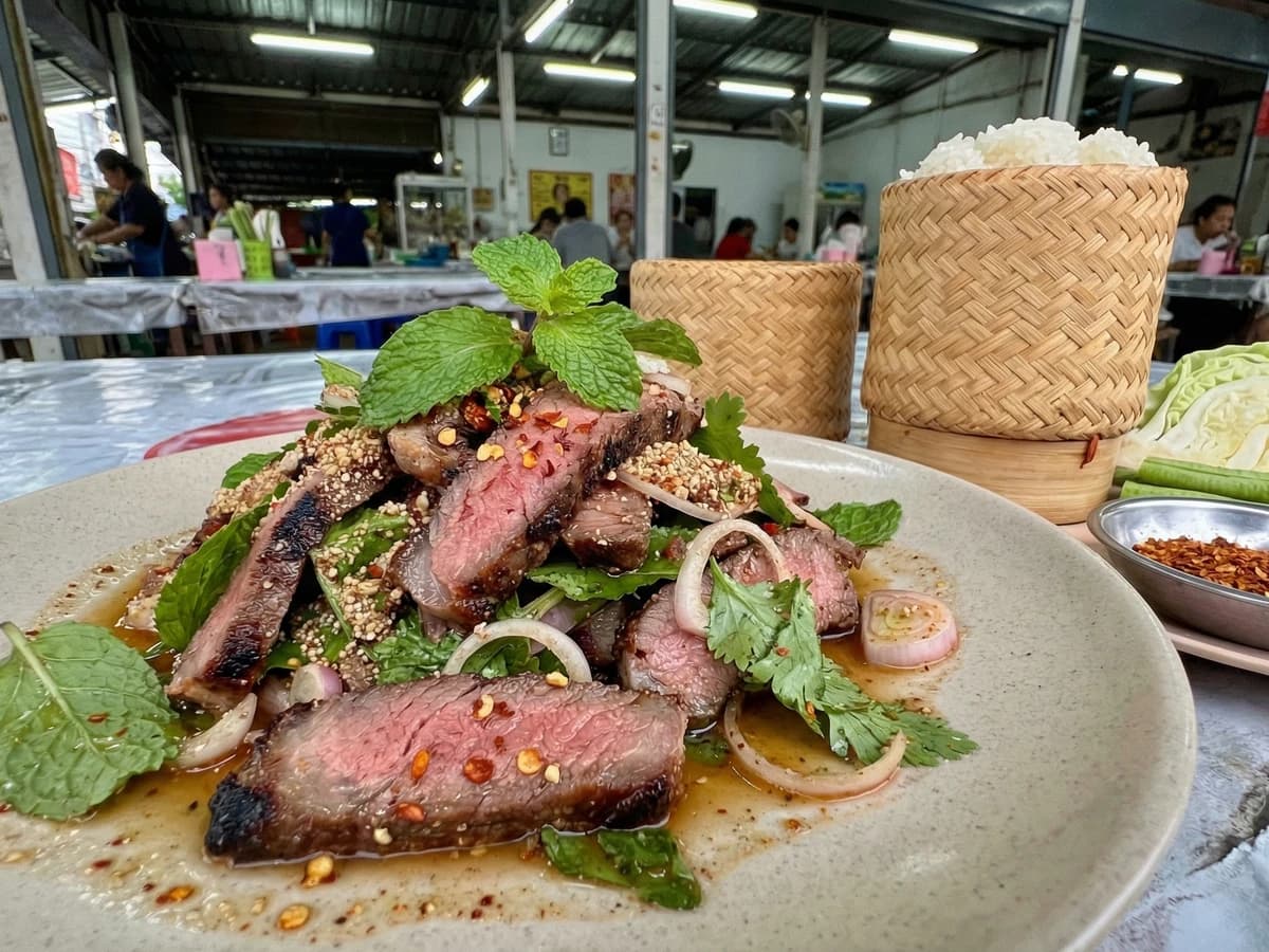 Grilled Beef Waterfall Salad (Nam Tok Nua)