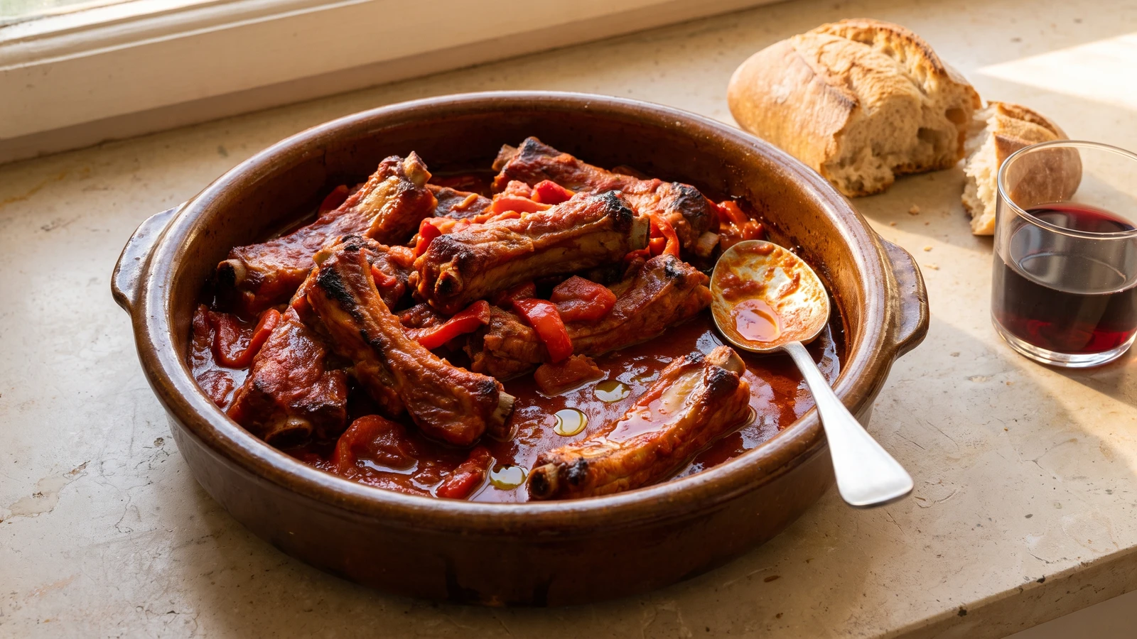 Costillas a la Riojana