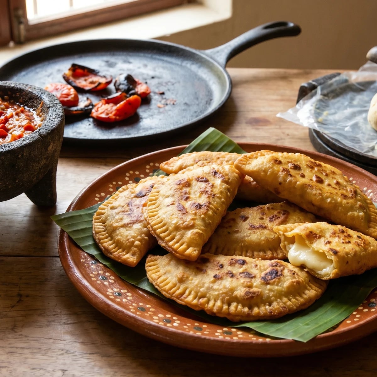 Empanadas de Maíz con Queso Tabasqueñas