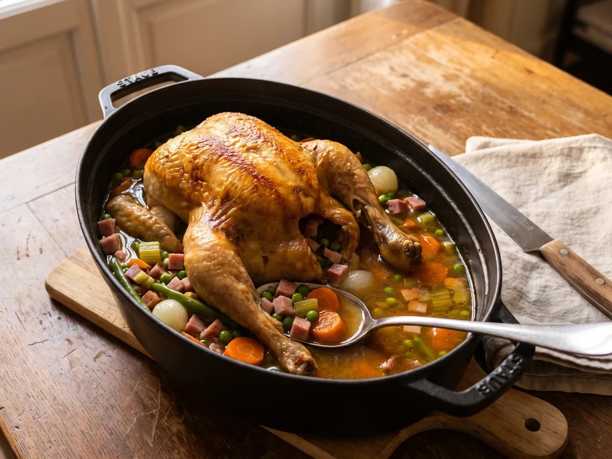 Poularde à la Fermière - Chef Juliette