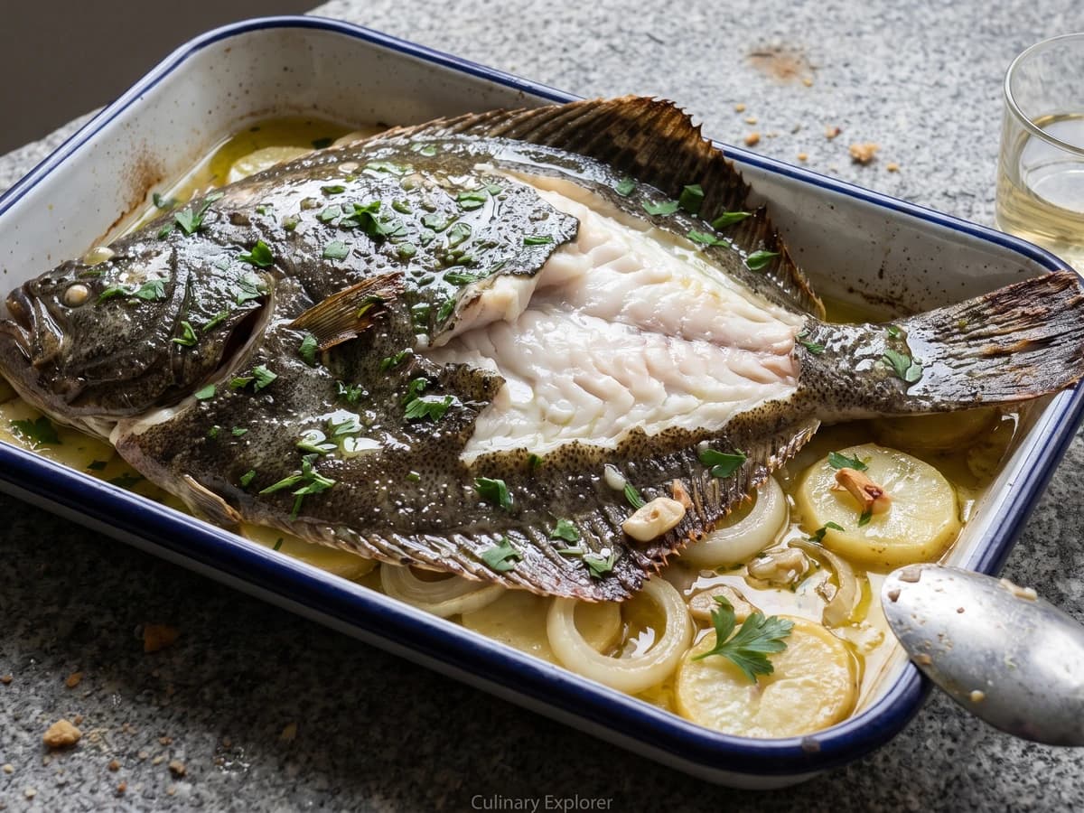 Rodaballo al Horno Gallego - Chef Isabel