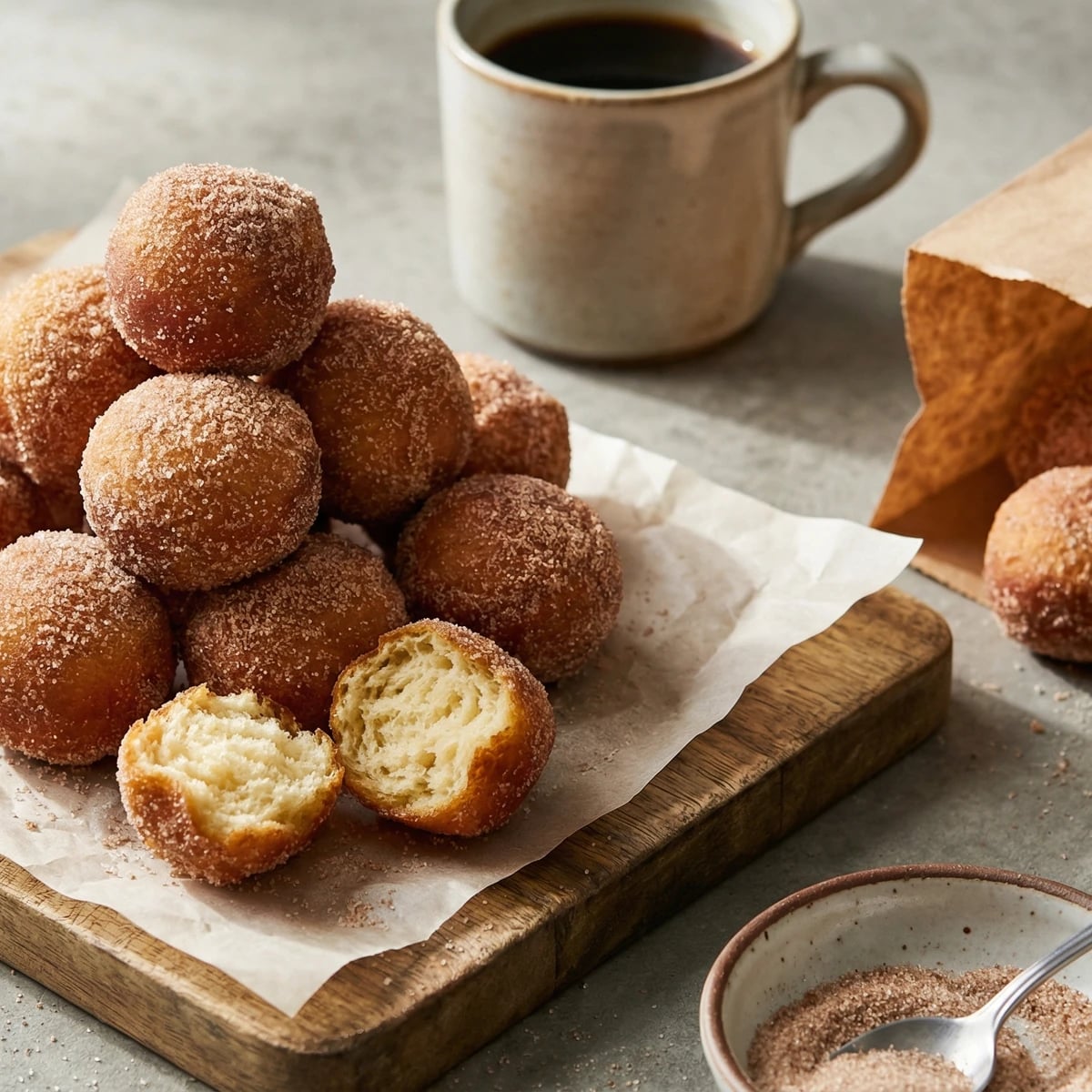 Cinnamon Sugar Donut Holes