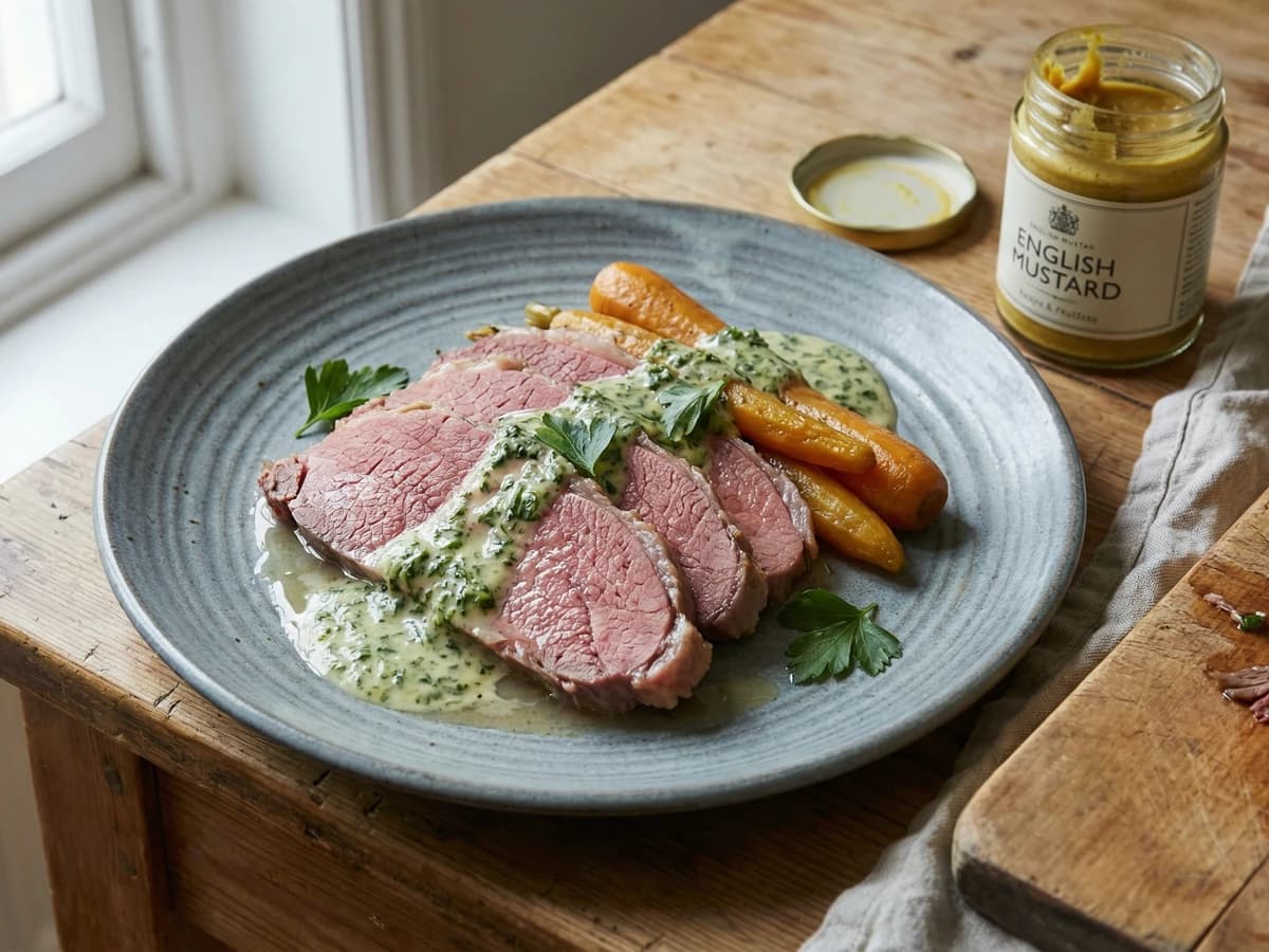 Salt Beef with Carrots and Parsley Sauce - Chef Thomas