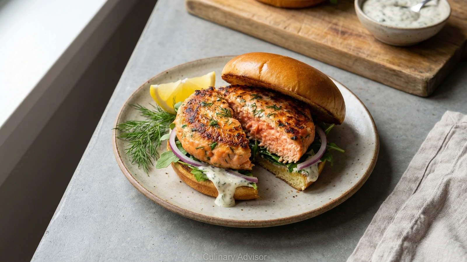 Pacific Northwest Salmon Burger