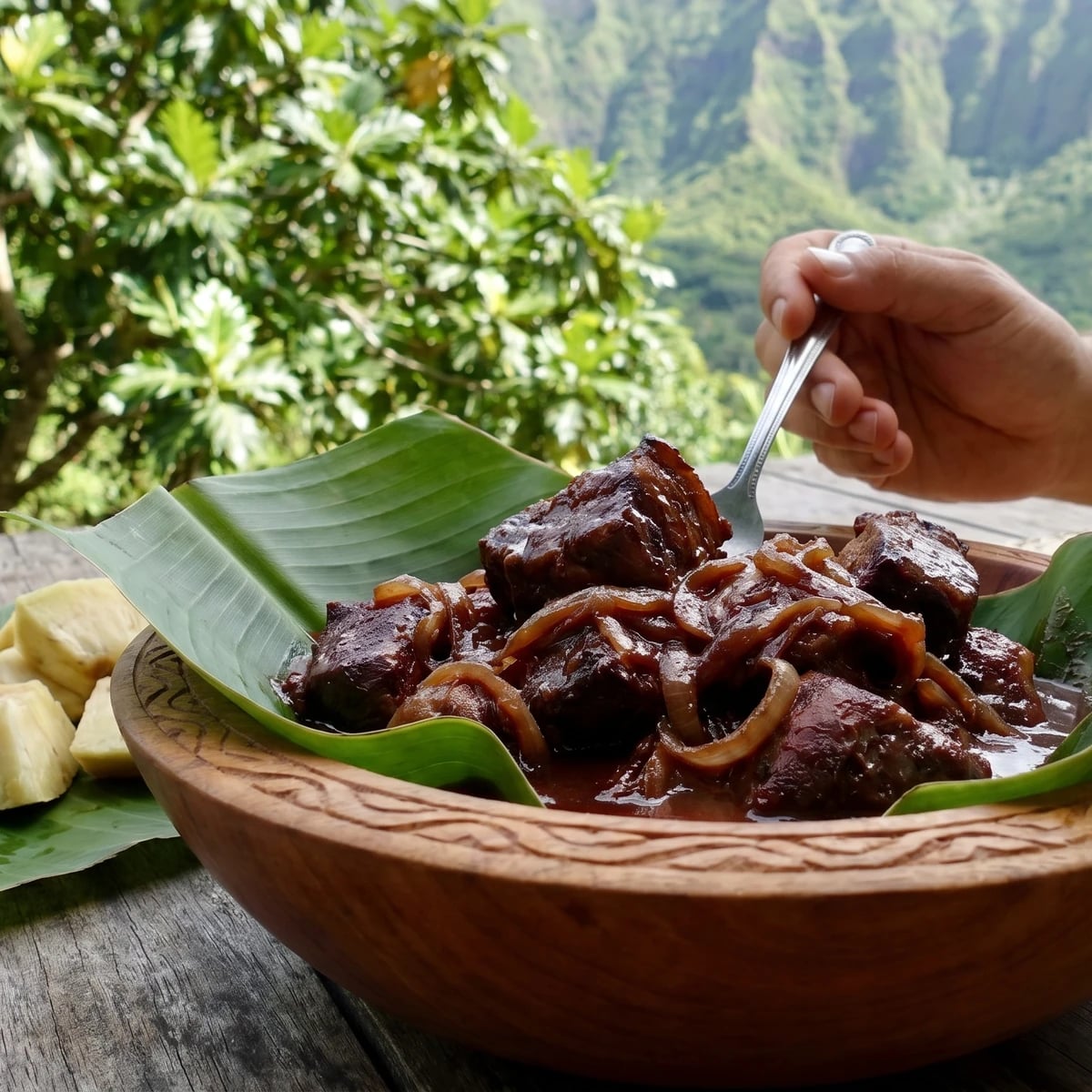 Puaʻa Toto (Fatu Hiva Marquesan Pork in Blood)