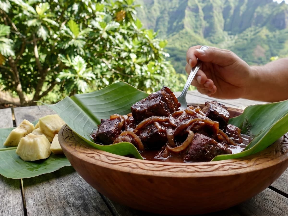 Puaʻa Toto (Fatu Hiva Marquesan Pork in Blood) - Chef Makoa