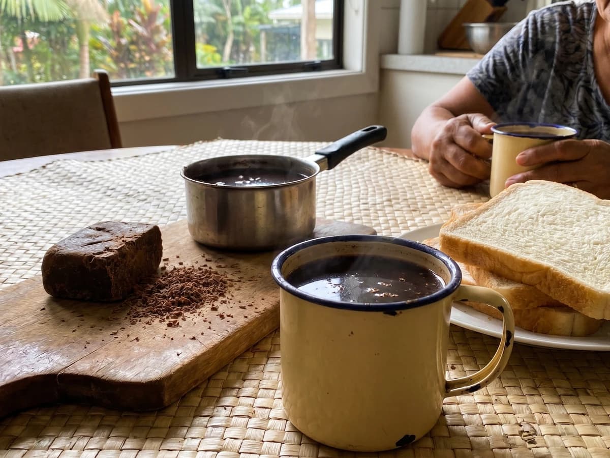 Koko Sāmoa (Sāmoan Hot Cacao) - Chef Makoa