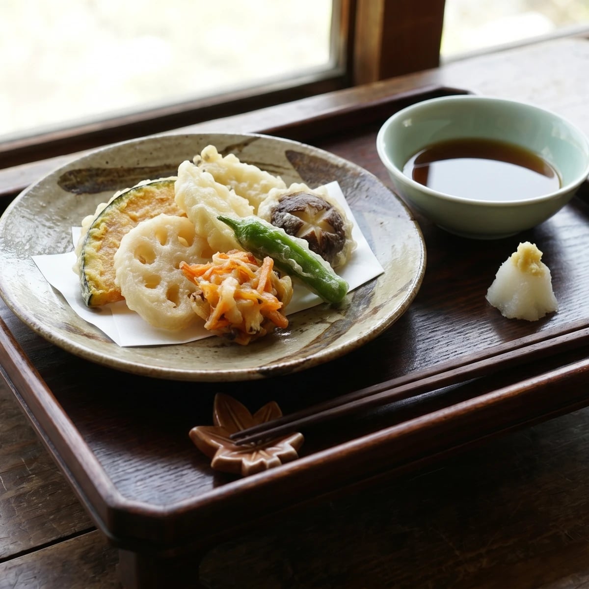 Temple-Kitchen Vegetable Fry (精進揚げ, Shōjin-age)