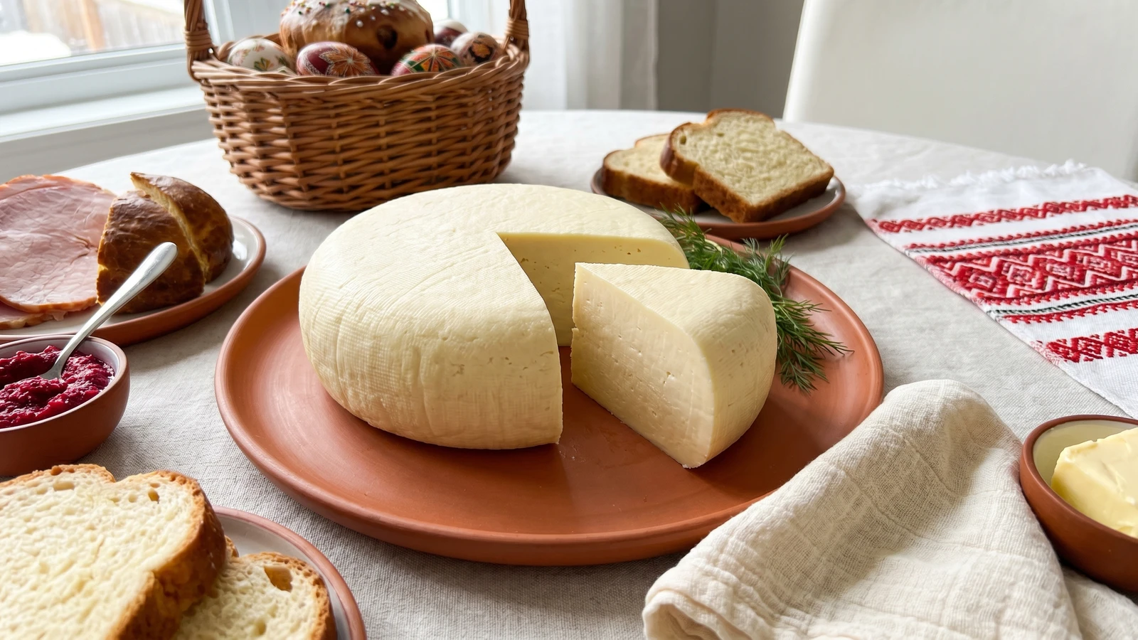 Hrudka (грудка, Easter egg cheese)