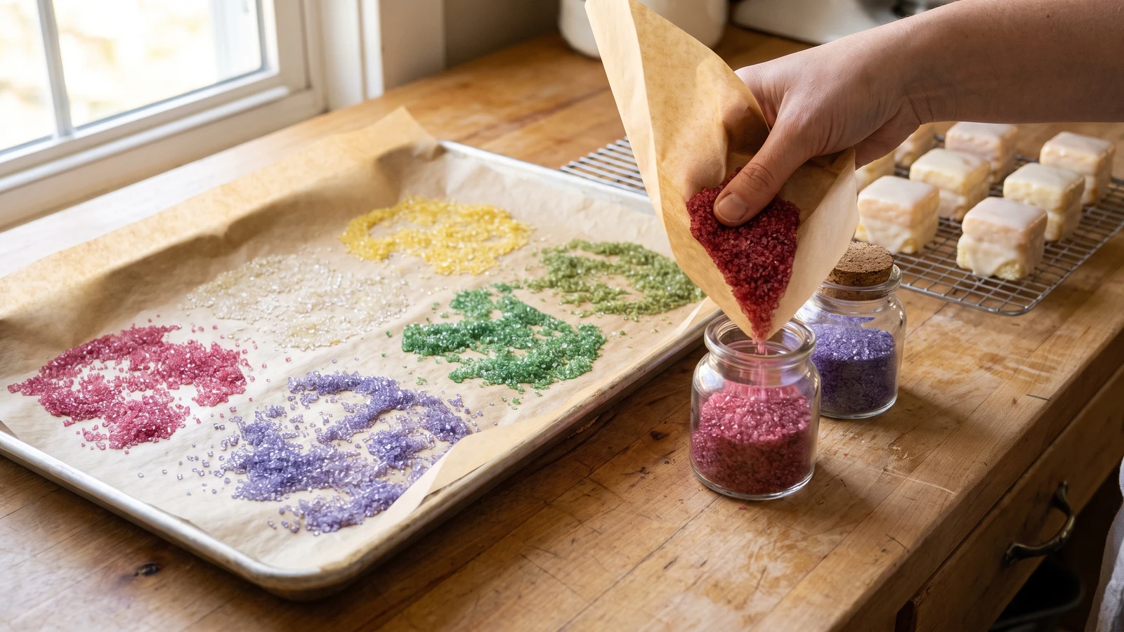 Coloured Sugar Grains